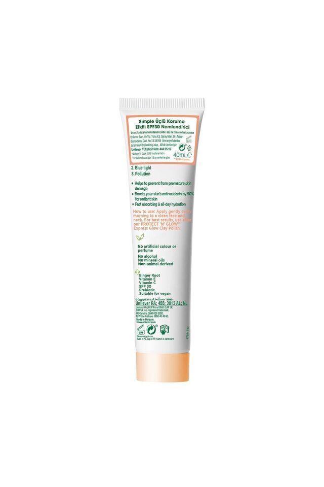 Protect 'n' Glow Üçlü Koruma Etkili Spf30 Nemlendirici Işıltısını Kaybetmiş Ciltlere 40 ml