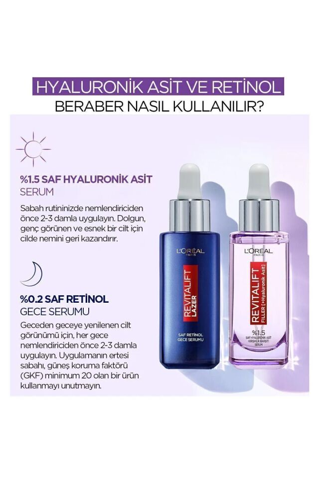 L'oréal Paris Revitalift Filler %1,5 Saf Hyaluronik Asit Kırışıklık Karşıtı Serum- 30 ml