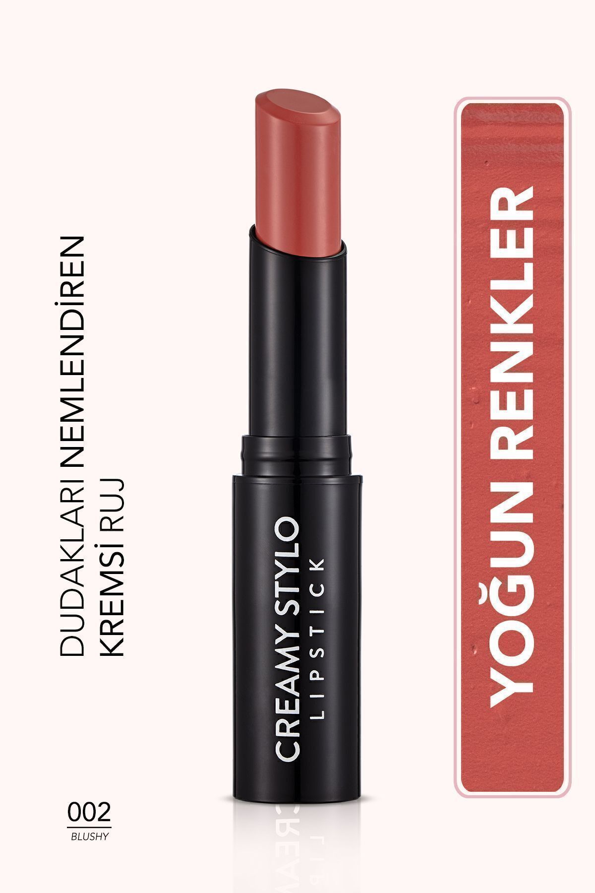 Flormar Yarı Parlak Stick Ruj- Creamy Stylo Lipstick -002 Blushy