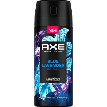 Axe Premium Collection Erkek Sprey Deodorant Blue Lavender 72 Saat Ferahlık 150 ml