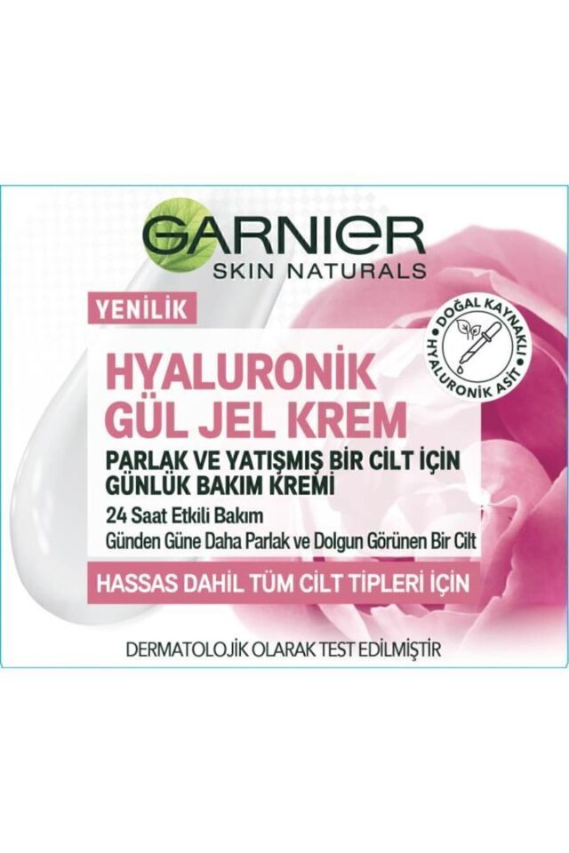 Hyaluronik Gül Jel-krem - Parlak Ve Yatışmış Bir Cilt Için Günlük Bakım Kremi