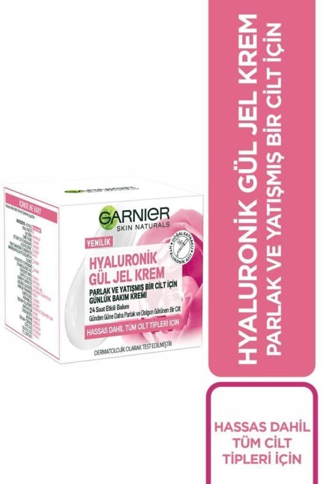 Hyaluronik Gül Jel-krem - Parlak Ve Yatışmış Bir Cilt Için Günlük Bakım Kremi