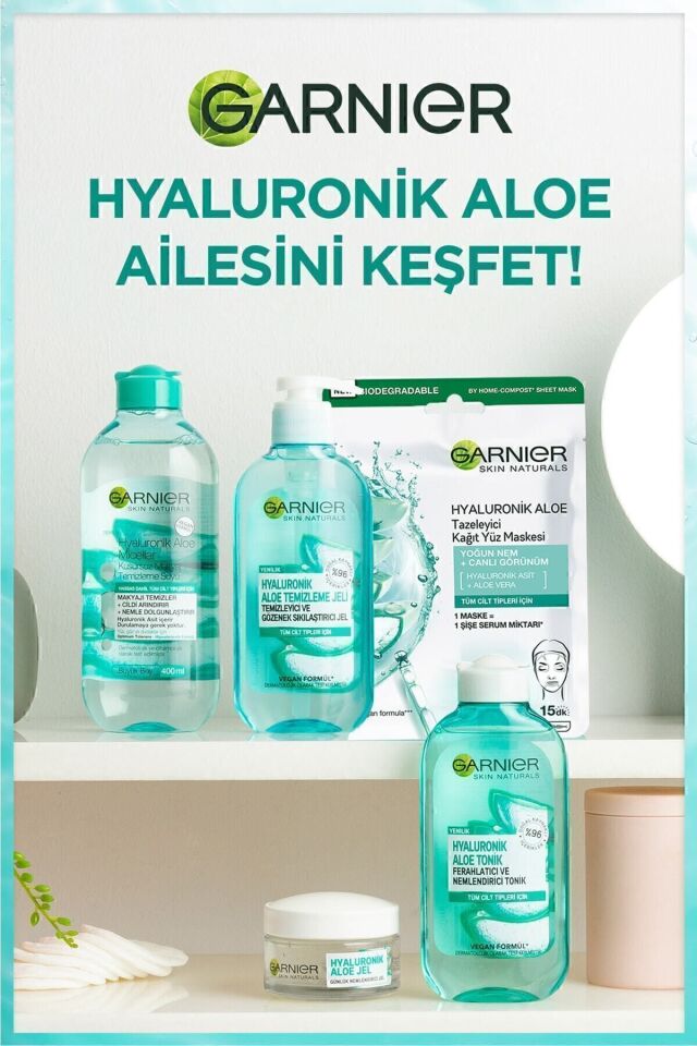 Garnier Hyaluronik Aloe Micellar Kusursuz Makyaj Temizleme Suyu 400ml
