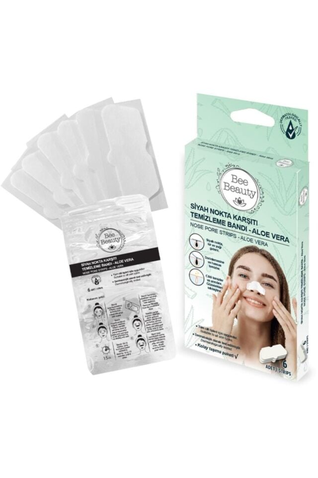 Bee Beauty Aloe Vera Siyah Nokta Bandı 6'lı