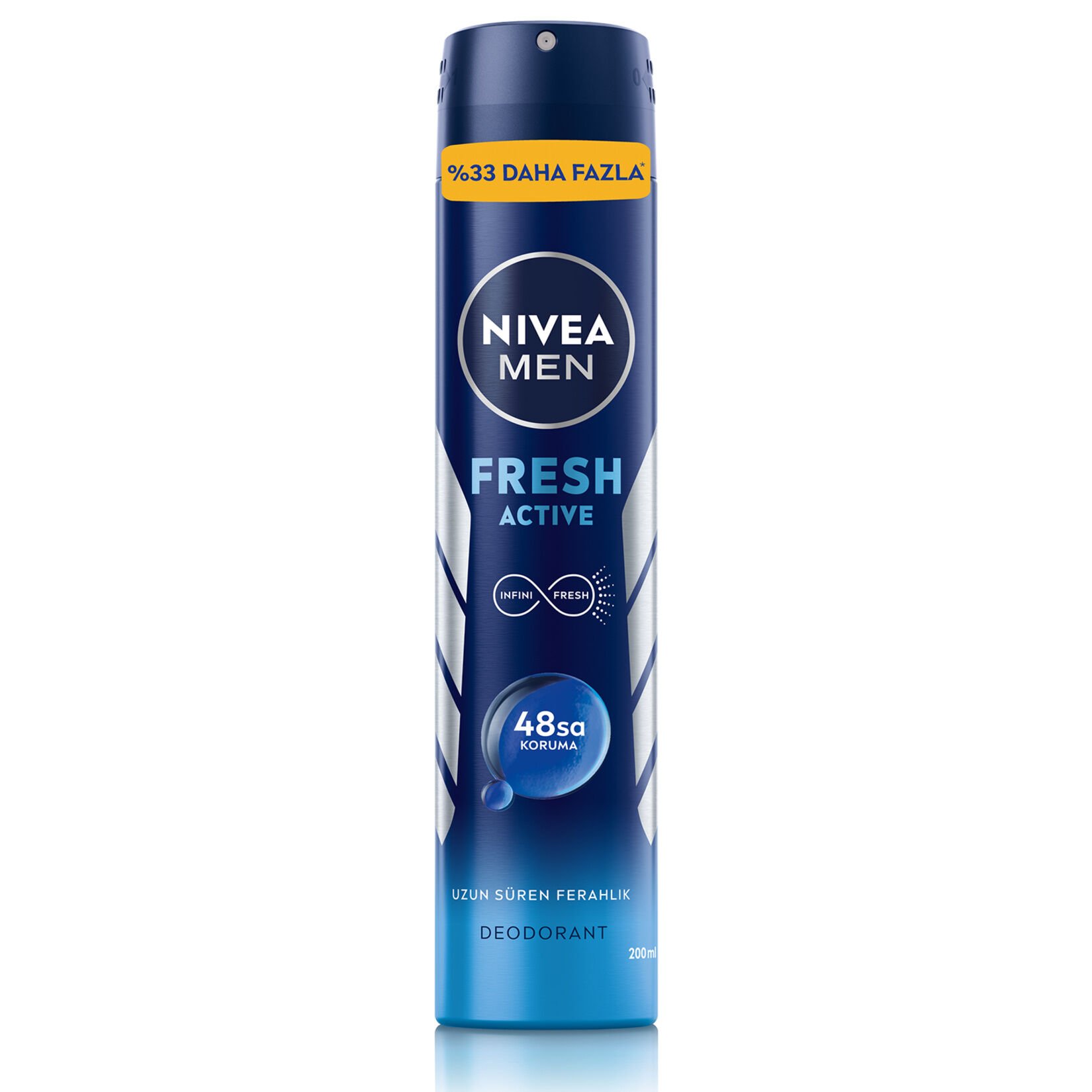 Nivea Men Erkek Sprey Deodorant Fresh Active 200 ml 48 Saat Deodorant Koruması
