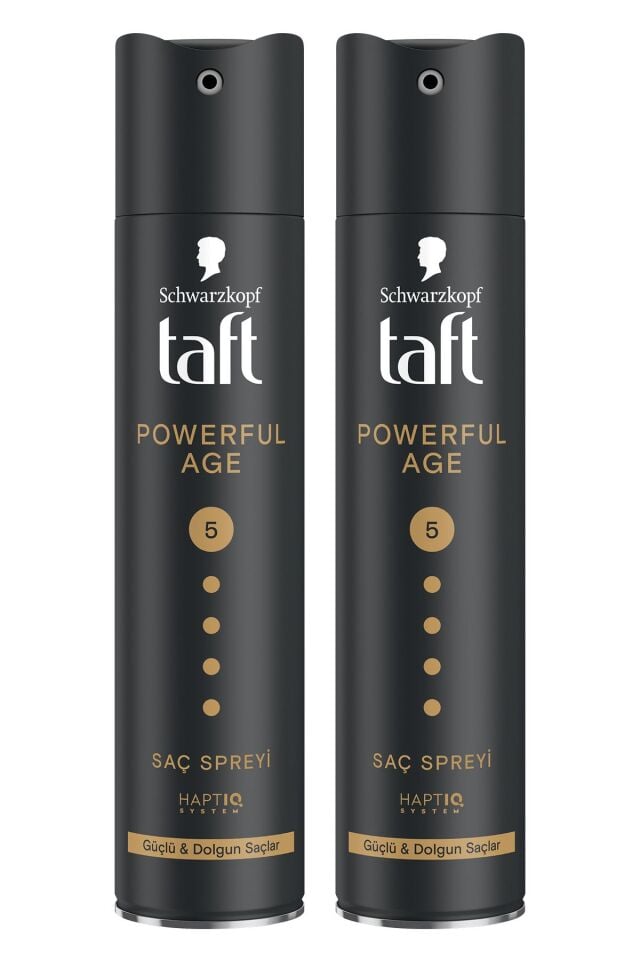 Taft Powerful Age Saç Spreyi 250ml - İnce ve Zayıflamış Saçlar İçin 2'li Set