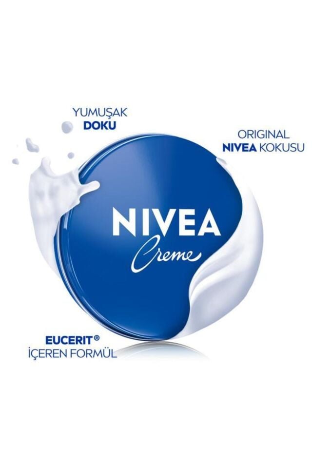 Nivea Creme 150ml, Yoğun Nemlendirici, Bakım Yapan Koruma, Eucerit, Yumuşak Cilt, El Yüz Vücut, X2 Adet