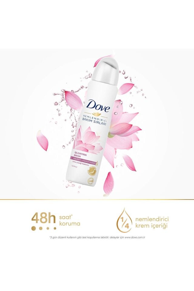 Kadın Sprey Deodorant Işıldayan Bakım Lotus Çiçeği Kokusu 150 ml X3 Adet