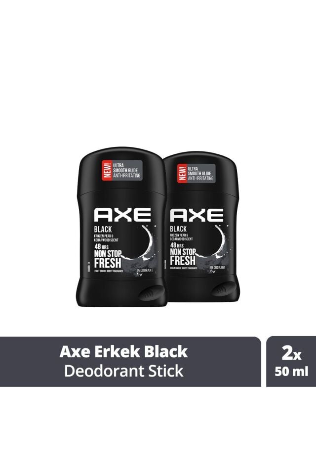Black Erkek Deodorant Stick 50 ml X2