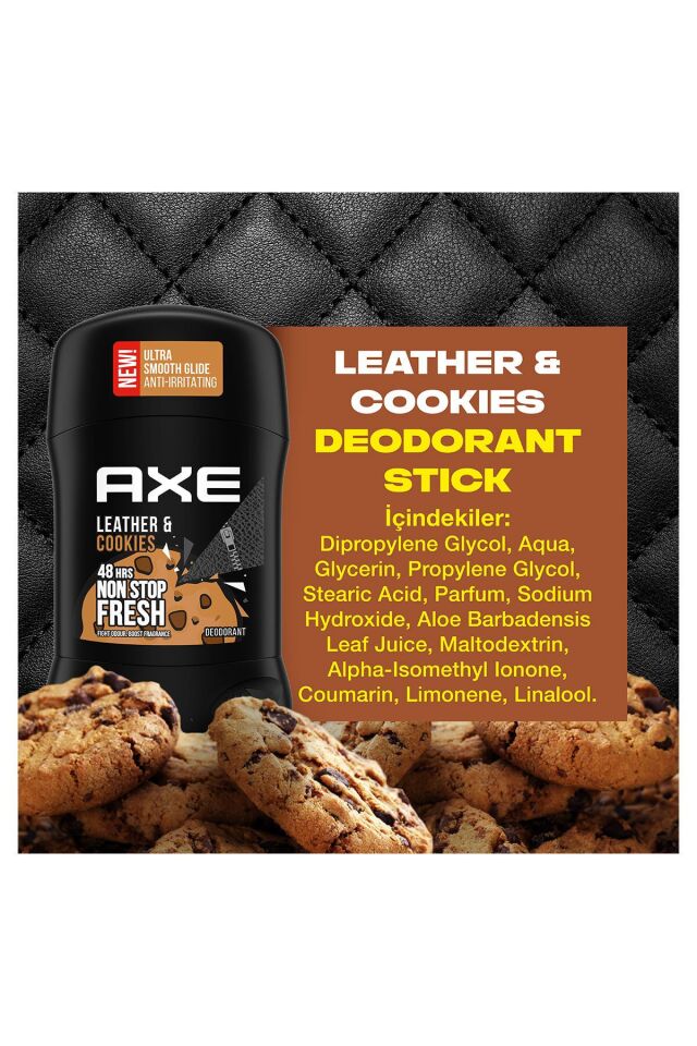 Leather & Cookies Erkek Deodorant Stick 50 ml X2