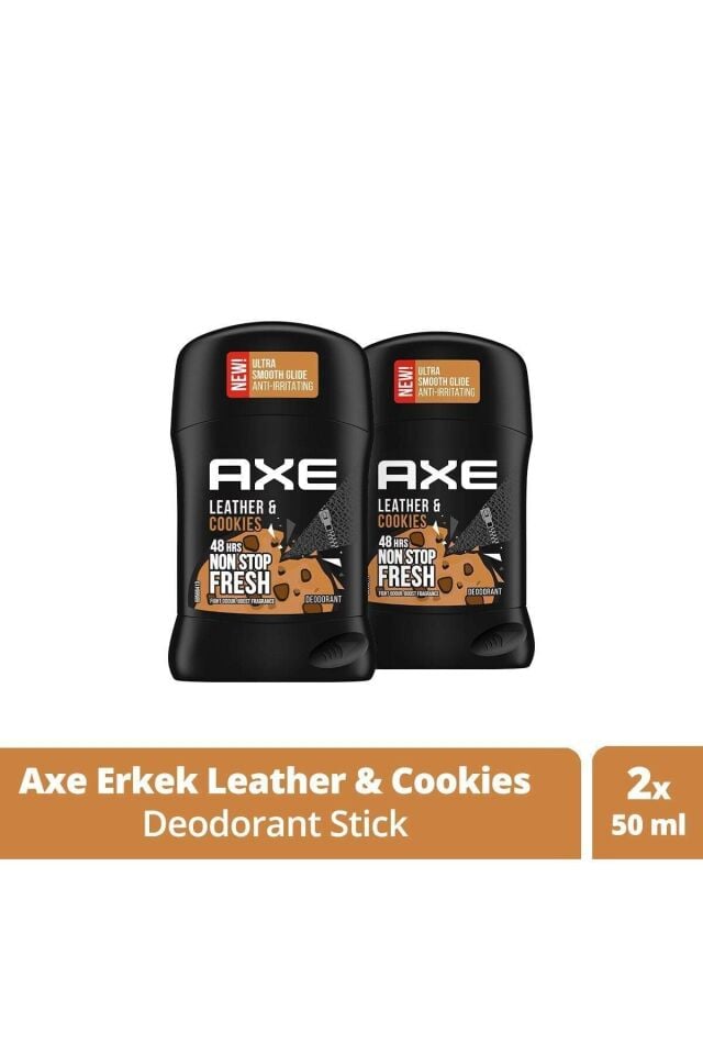 Leather & Cookies Erkek Deodorant Stick 50 ml X2