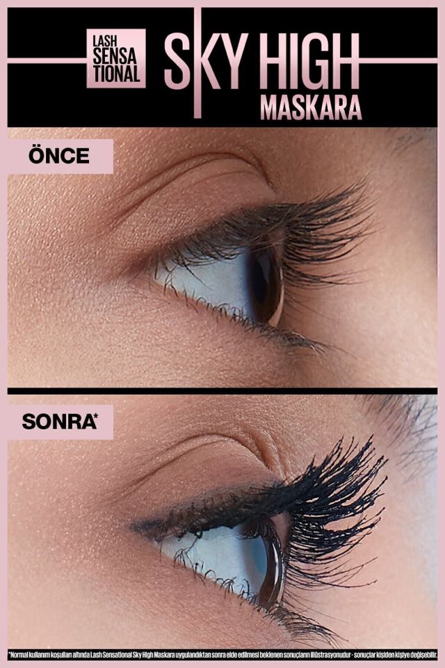 Maybelline New York Lash Sensational Sky High Maskara Siyah