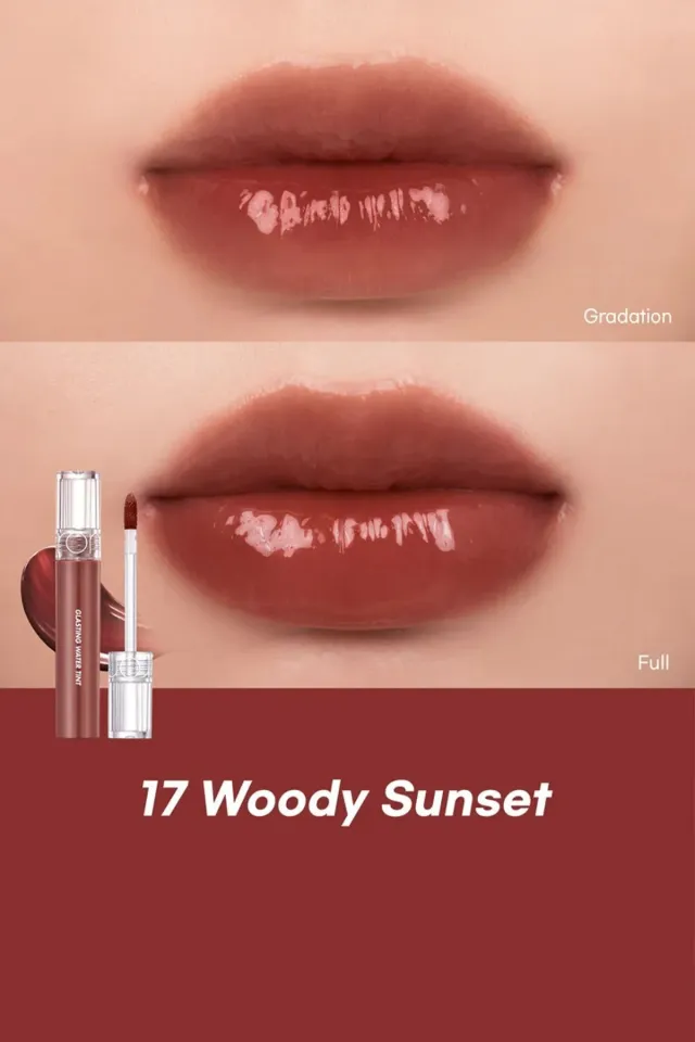 rom&nd Glasting Water Tint Renkli Dudak Parlatıcısı 17 Woody Sunset