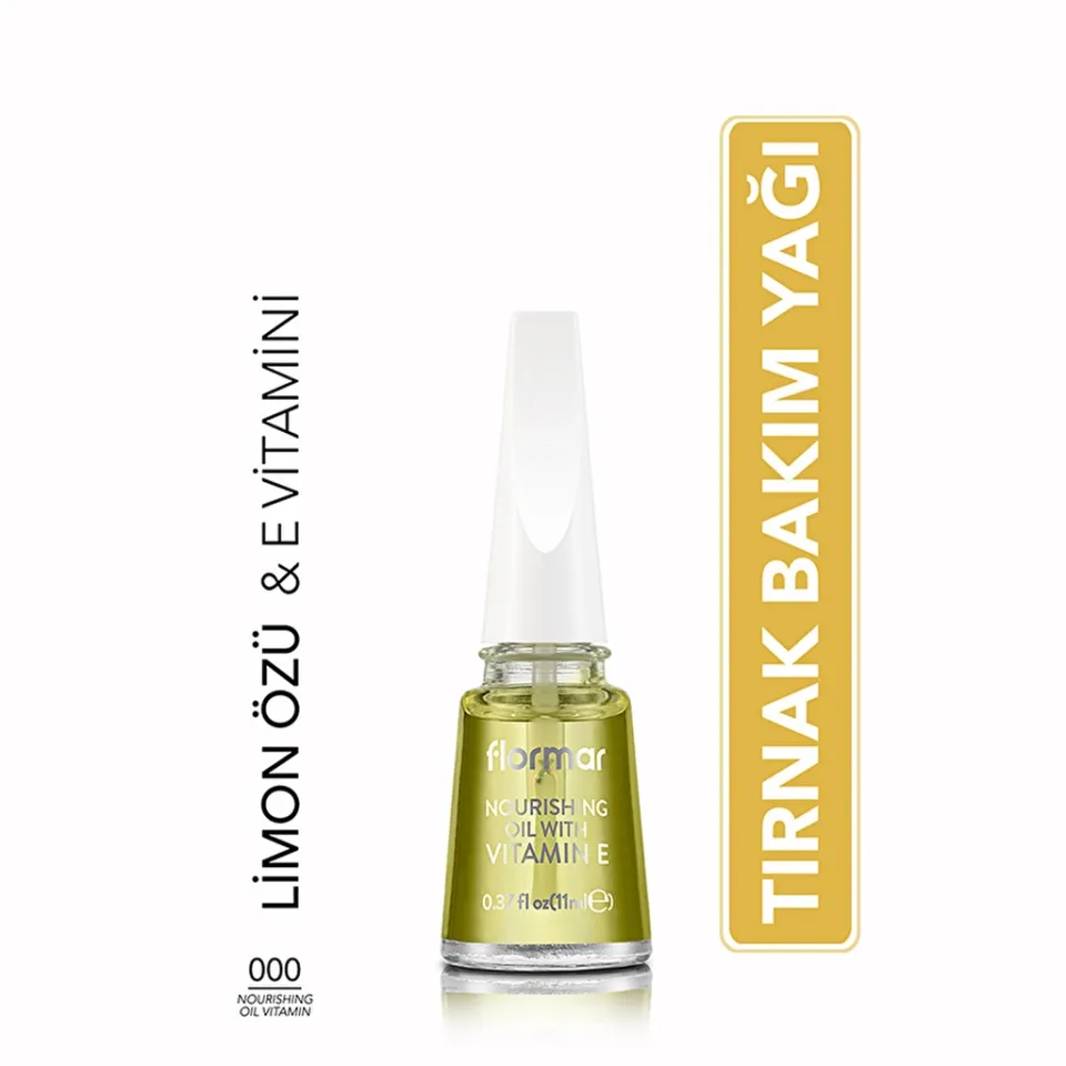 Flormar Nourishing Oil Vitamin Besleyici Tırnak/Tırnak Eti Bakım Yağı 000