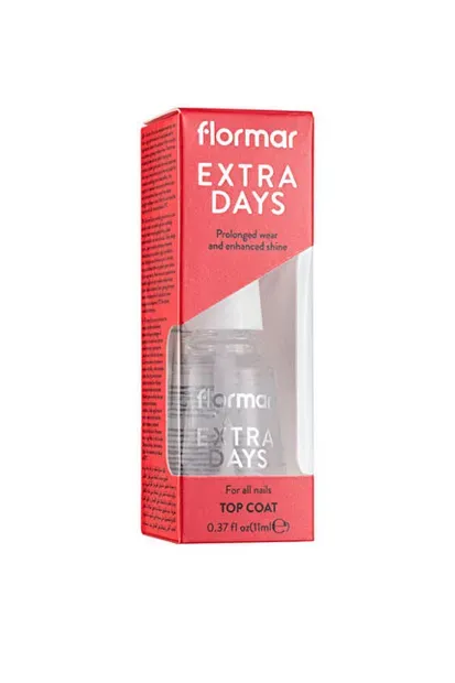 Flormar Extra Days Soyulma ve Deformasyon Önleyici Son Kat Tırnak Cilası 000