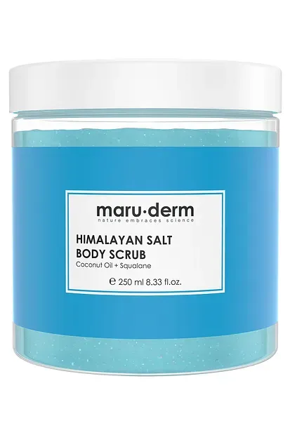 Maru.Derm Body Scrub | Himalaya Tuzu Vücut Peelingi | Squalane + Hindistan Cevizi Yağı 250 ML