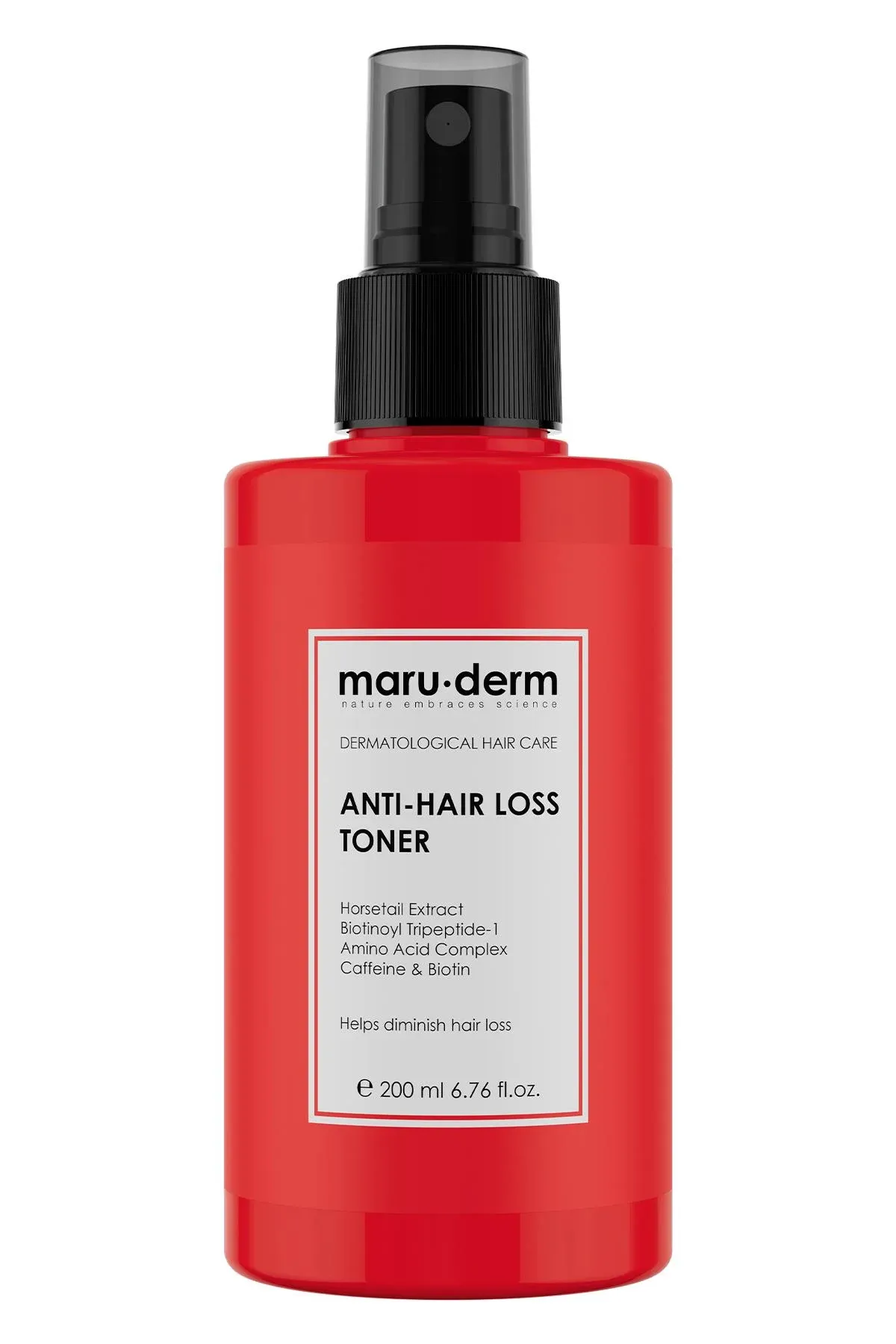 Maruderm Saç Tonik | Biotin & Kafein Dökülme Karşıtı Saç Toniği Sağlıklı Uzamaya Yardımcı 200 ML