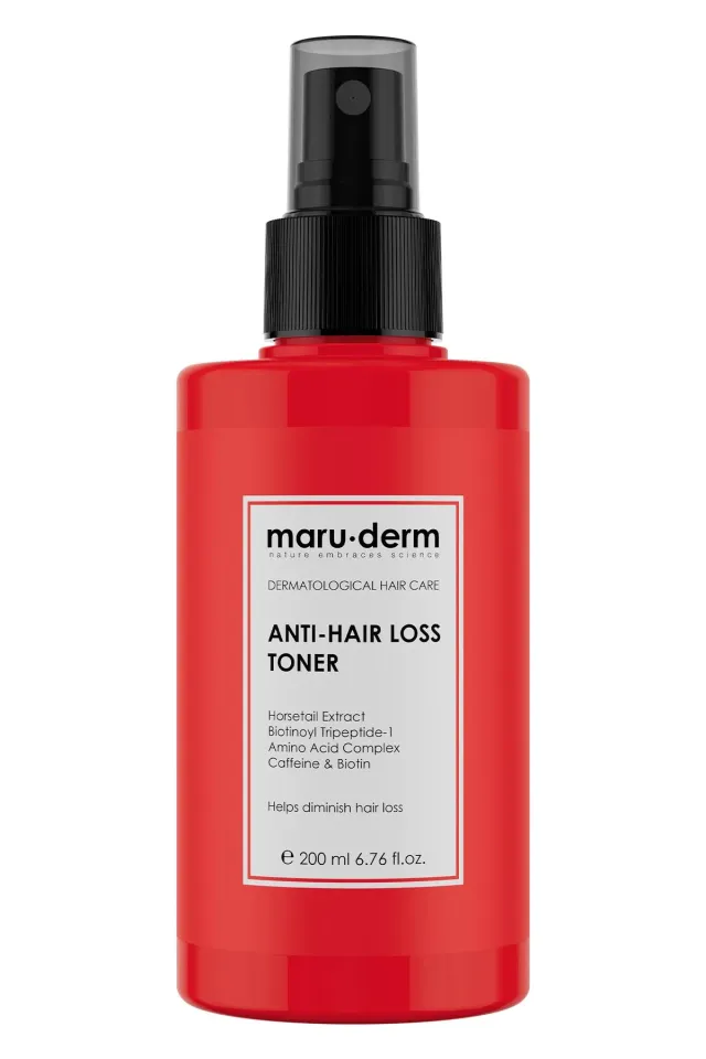 Maruderm Saç Tonik | Biotin & Kafein Dökülme Karşıtı Saç Toniği Sağlıklı Uzamaya Yardımcı 200 ML