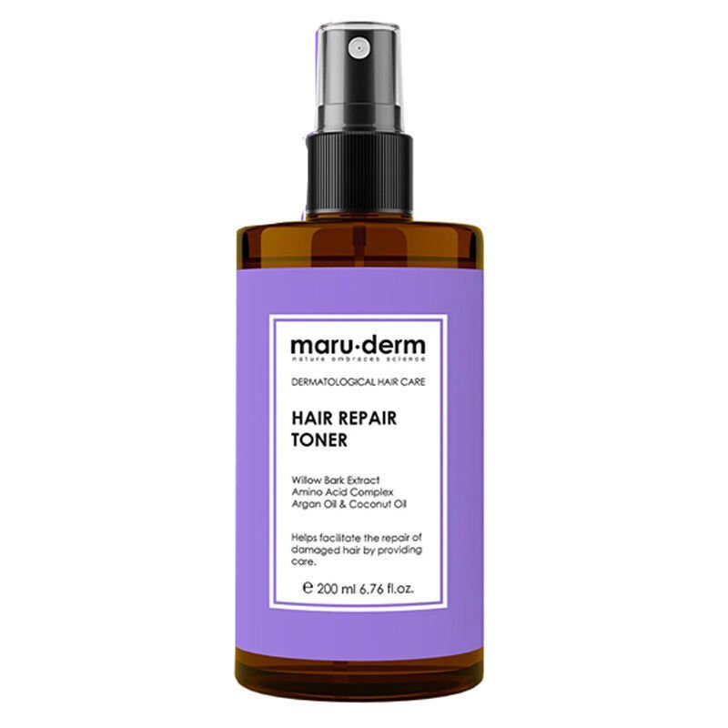 Maru.Derm Saç Tonik | Onarıcı Saç Bakım Toniği 200 ML | Yıpranmış Zayıf Saçlar | Vegan