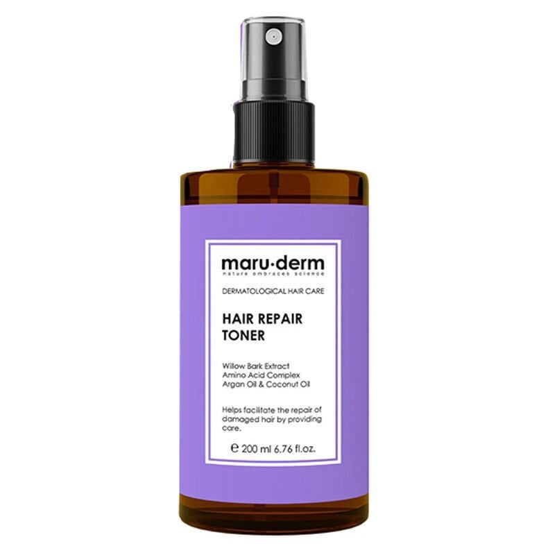 Maru.Derm Saç Tonik | Onarıcı Saç Bakım Toniği 200 ML | Yıpranmış Zayıf Saçlar | Vegan