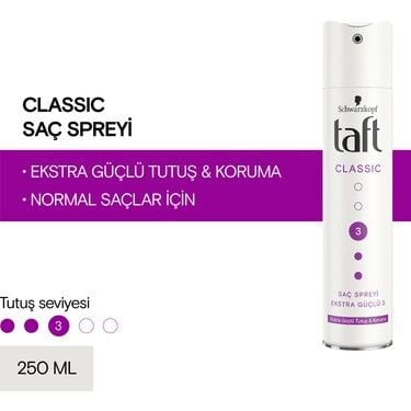 Taft Classic Ekstra Güçlü Saç Spreyi 250 ml