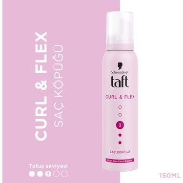 Taft Curl & Flex Saç Köpüğü 150 ml