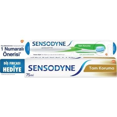 Sensodyne Tam Koruma Diş Macunu 75 ml ve Diş Fırçası Seti