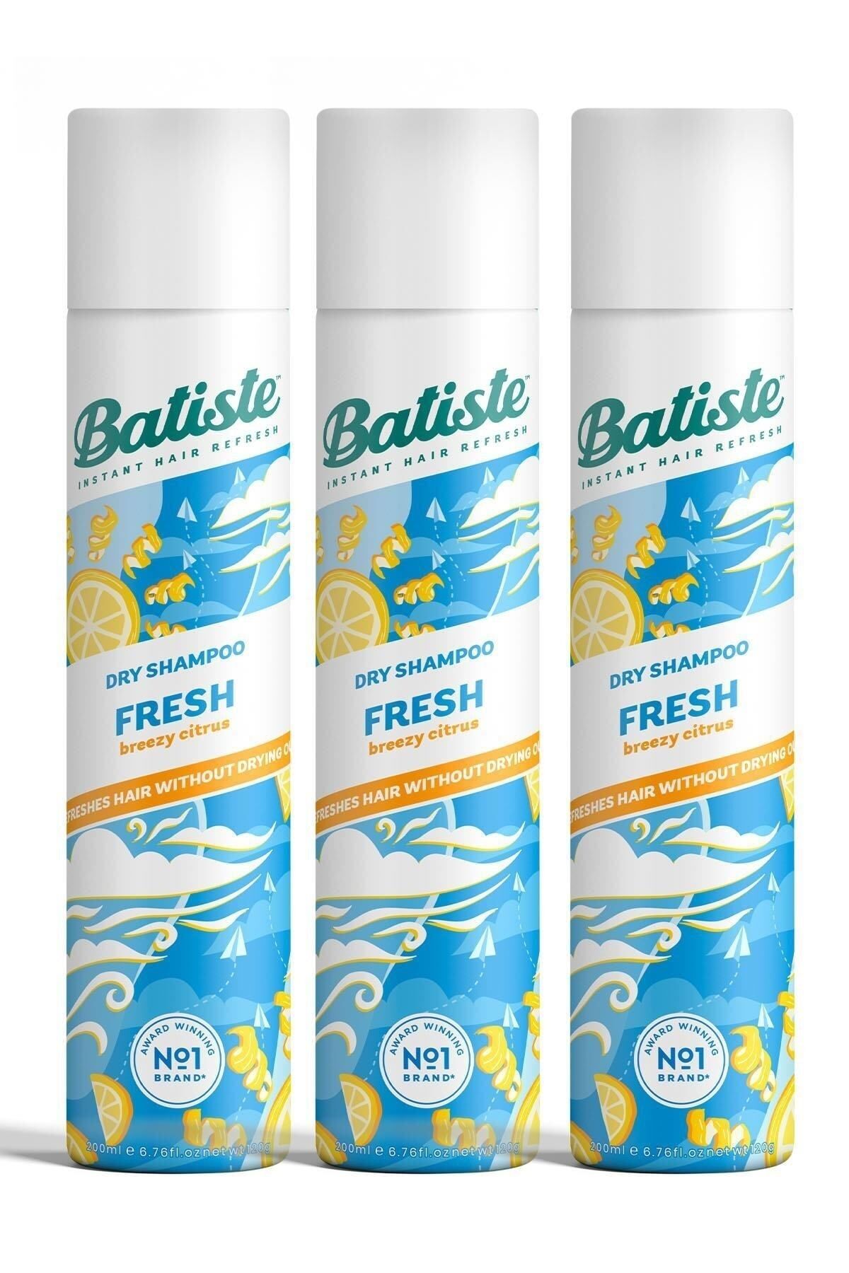 Batiste Fresh Kuru Şampuan 200 ml 3 Adet