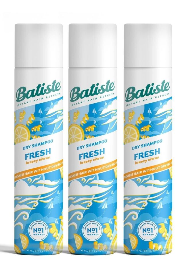 Batiste Fresh Kuru Şampuan 200 ml 3 Adet