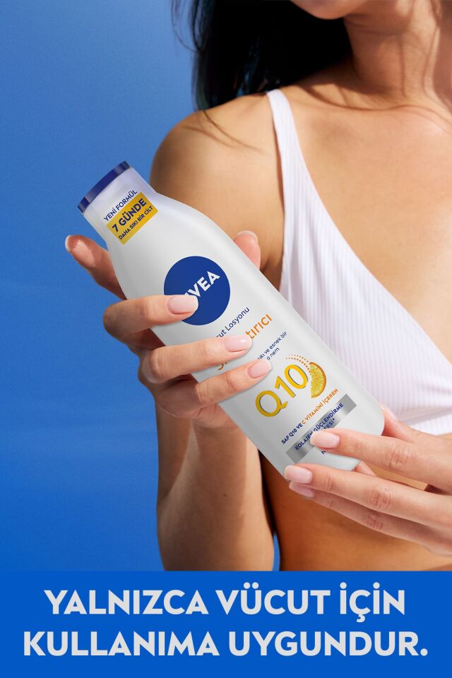 Nivea Q10 Sıkılaştırıcı Vücut Losyonu 250ml, 7 Günde Sıkılaştırıcı, C Vitamini, Nemlendirici, X2 Adet