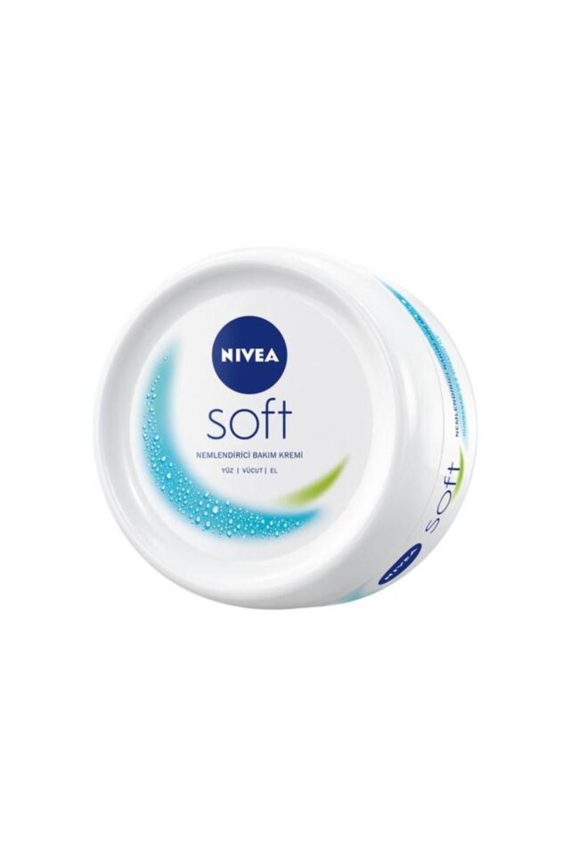 Nivea Soft Nemlendirici El Yüz ve Vücut Bakım Kremi 300ml, Jojoba Yağı, E Vitamini, Pürüzsüz Cilt, X2 Adet