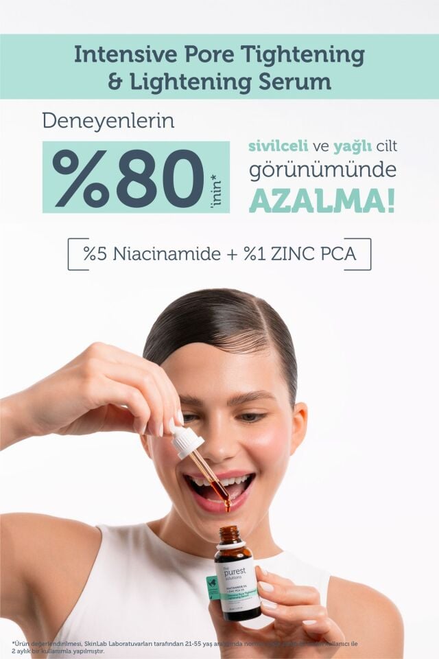 The Purest Solutions Siyah Nokta Ve Sivilce Karşıtı Niacinamide Cilt Bakım Serumu 30 Ml (niacinamide 5% & Zinc Pca 1%)
