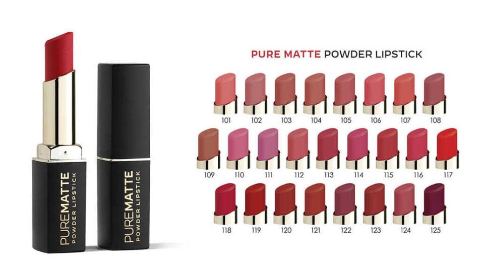 GOLDEN ROSE Pure Matte Powder Lipstick No: 115 - Pudralı Mat Ruj