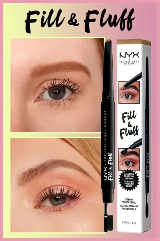 NYX Professional Makeup Fill & Fluff Eyebrow Pomade Pencil Kaş Kalemi- Blonde