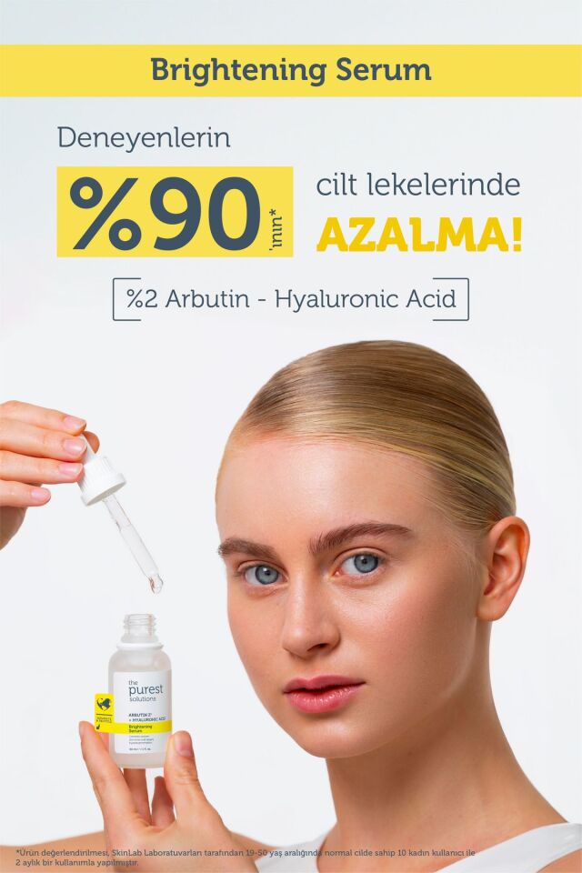 The Purest Solutions Leke Karşıtı Arbutin Cilt Bakım Serumu 30 Ml (arbutin %2 + Hyaluronic Acid)