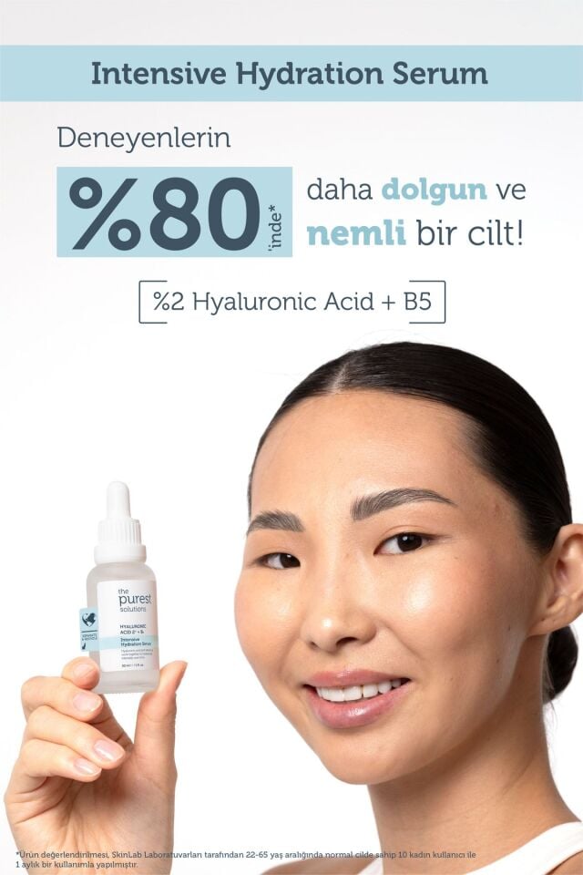 The Purest Solutions Yoğun Nemlendirme ve Dolgunlaştırıcı Etkili Yenileyici Cilt Bakım Serumu (Hyaluronic Acid %2 + B5)