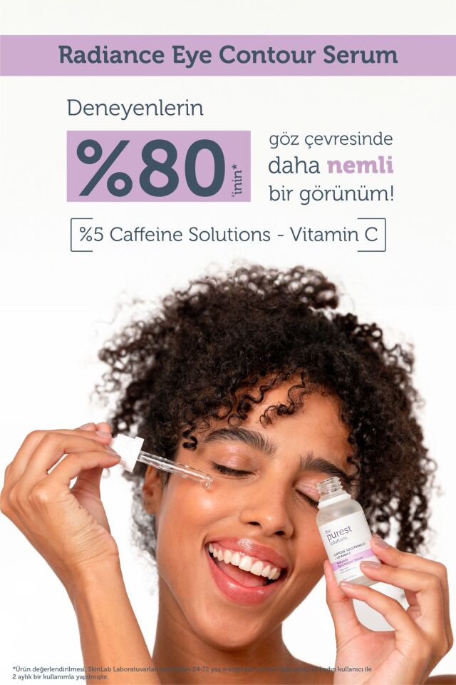 The Purest Solutions Torbalanma Karşıtı, Aydınlatıcı Kafein Göz Altı Serumu 30 ml (CAFFEİNE 5% VİTAMİN C)