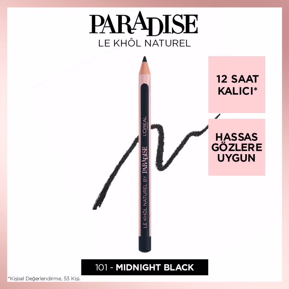 L'Oreal Paris Paradise Le Khol Göz Kalemi 101 Midnight Black