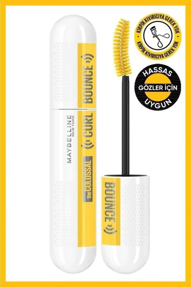 Maybelline New York Siyah Bonus Maskara - Colossal Curl Bounce Mascara
