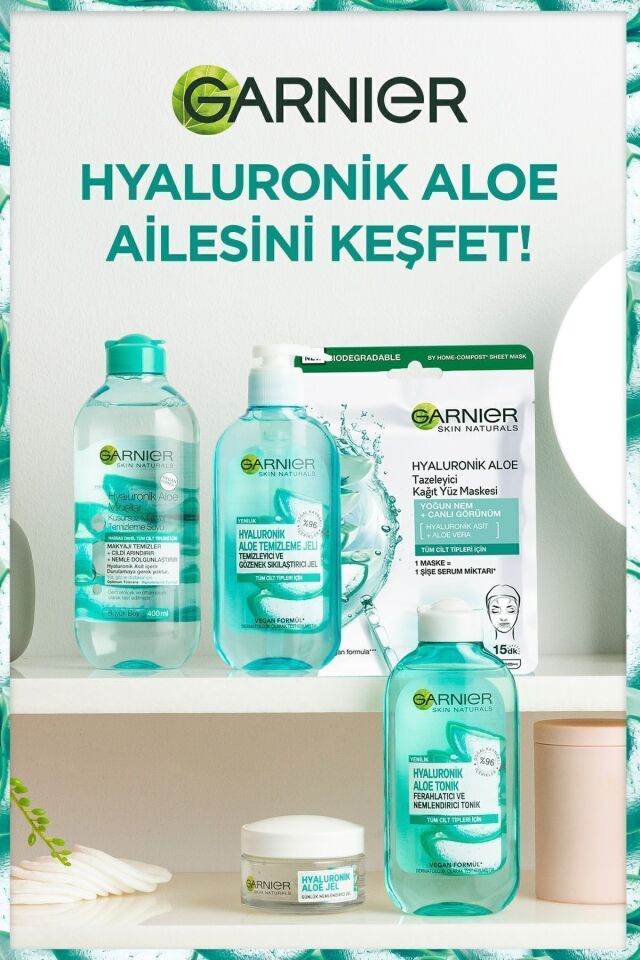 Garnıer Kağıt Maske Hyaluronik Aloe Tazeleyici Tüm Cilt Tipleri Için