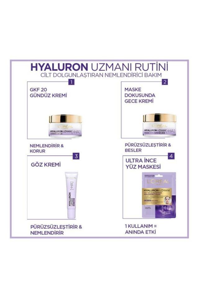 Loreal Paris Hyaluron Uzmanı 15ml Cilt Dolgunlaştıran Nemlendirici Göz Kremi - Hyaluronik Asit