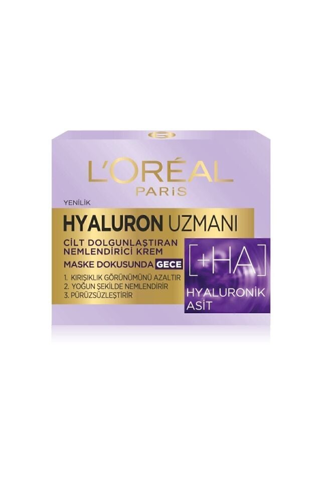 L’oréal Paris Hyaluron Uzmanı Cilt Dolgunlaştıran Nemlendirici Gece Kremi 50 ml