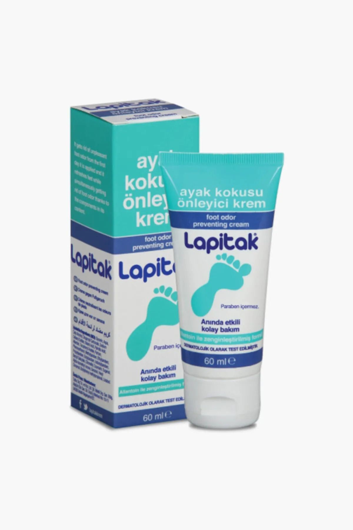 Lapitak Etkili Ayak Kokusu Giderici, Önleyici Kremi 60 ml -