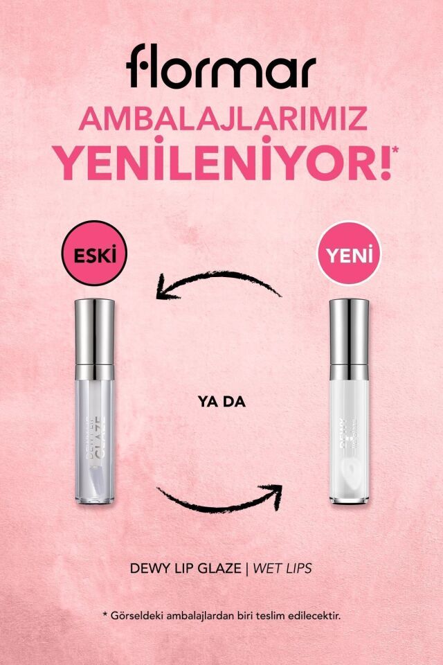 Flormar Besleyici Dudak Parlatıcısı - Dewy Lip Glaze - 001 Wet Lips-