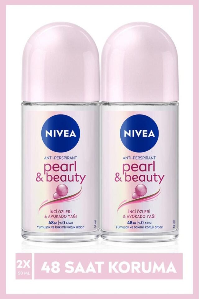 Nivea Kadın Roll-on Deodorant Pearl&beauty 50ml, 48 Saat Koruma, X2 Adet