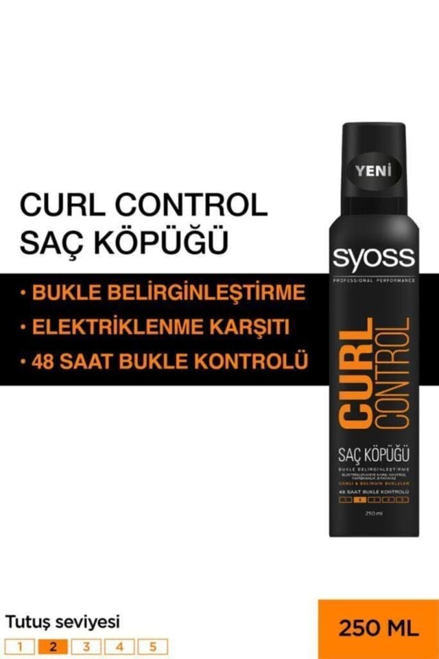 Syoss Curl Control- Bukle Belirginleştirici Köpük 250 ml X 2 Adet