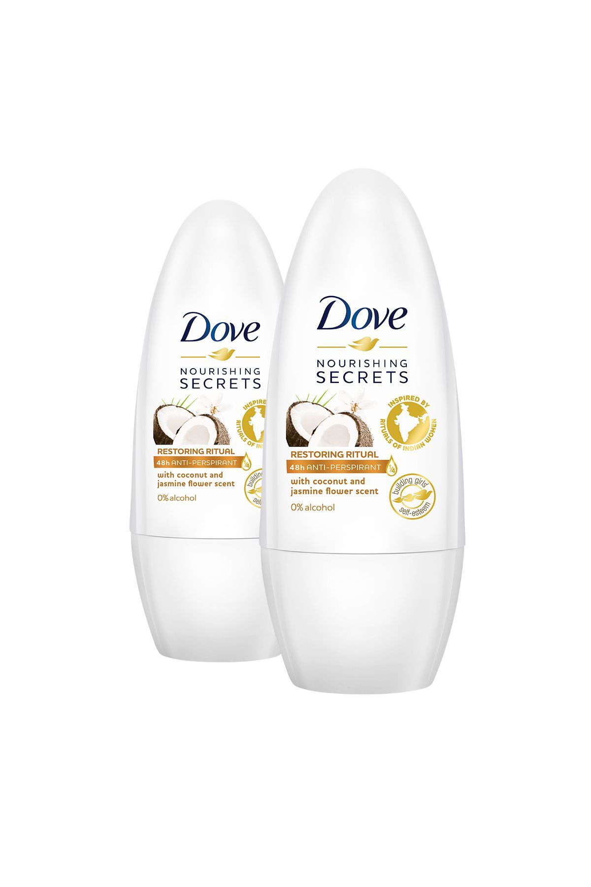Dove Kadın Deodorant Hindistan Cevizi Rollon 50ml X2