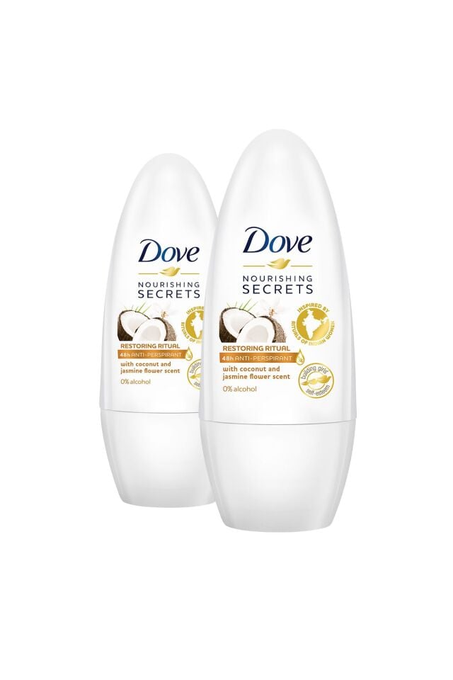Dove Kadın Deodorant Hindistan Cevizi Rollon 50ml X2