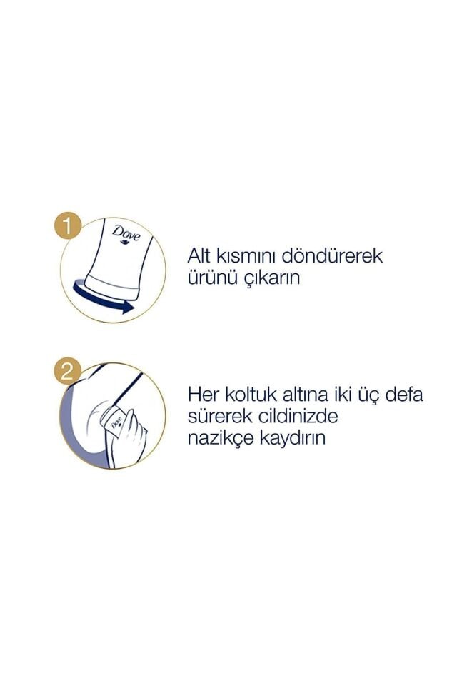 Dove Kadın Stick Deodorant Original Nemlendirici Krem Etkili 40 g X 2 Adet