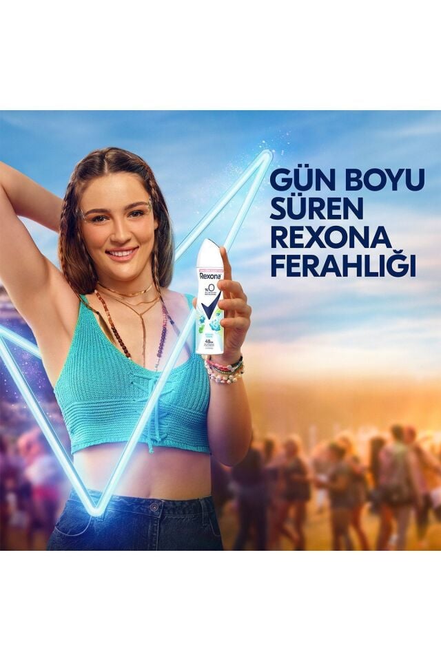 Rexona  Kadın Sprey Deodorant Ocean Fresh %0 Alüminyum 48 Saat Ter Kokusuna Karşı Koruma 150 Ml X3
